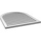 Ekena Millwork Round Top Surface Mount PVC Gable Vent: Functional, w/ 2"W x 1-1/2"P Brickmould Frame, 30"W x 36"H GVPRT30X3602SF - alternate 3